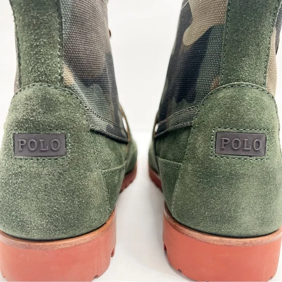 Polo Ralph Lauren Ranger Suede and Camo Canvas Boots